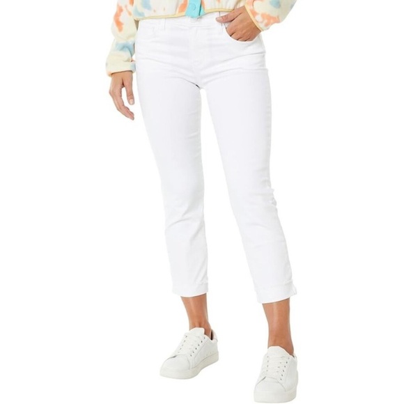 Kut from the Kloth Denim - KUT From The Kloth Women’s Amy Crop Straight Leg Jeans Size 14 White‎